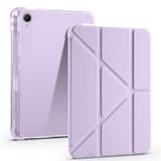 Xiaomi Redmi K Pad ile Uyumlu Kılıf Tri Folding Silikon Kalem Bölmeli Katlanabilir Standlı PU Deri Yumuşak Kapak, Tablet Kılıfı [Akıllı Kapak, Uyku Modlu], 8.8" inç için - Lila