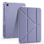 Xiaomi Redmi K Pad ile Uyumlu Kılıf Tri Folding Silikon Kalem Bölmeli Katlanabilir Standlı PU Deri Yumuşak Kapak, Tablet Kılıfı [Akıllı Kapak, Uyku Modlu], 8.8" inç için - Mor