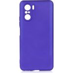Xiaomi Redmi K40 Kılıf Soft ve Pürüzsüz Yüzey Ipeksi Silikon Kapak Hopy - Saks Mavi