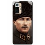 Xiaomi Redmi Note 10 Pro Hd Desen Baskılı Başkomutan Atatürk Arka Kapak Kılıf