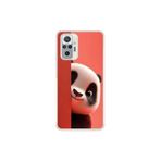 Xiaomi Redmi Note 10 Pro Uyumlu Şeffaf Kılıf 4 Peluş Panda Tasarımlı