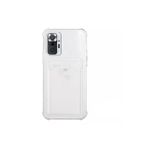 Xiaomi Redmi Note 10S Transparent Kartlıklı Antişok Kılıf Şeffaf