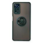 Xiaomi Redmi Note 11 Pro Montreal Yüzüklü Silikon Kapak Yeşil Kılıf