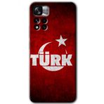 Xiaomi Redmi Note 11 Pro Plus 5G Ayyıldız Türk Baskılı Uyumlu Silikon Kılıf
