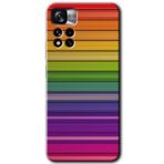 Xiaomi Redmi Note 11 Pro Plus 5G Colorful Lines Baskılı Uyumlu Silikon Kılıf