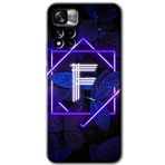 Xiaomi Redmi Note 11 Pro Plus 5G Dark Neon Yaprak F Harfi Baskılı Uyumlu Silikon Kılıf
