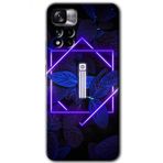 Xiaomi Redmi Note 11 Pro Plus 5G Dark Neon Yaprak İ Harfi Baskılı Uyumlu Silikon Kılıf