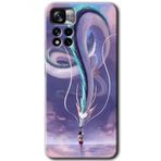 Xiaomi Redmi Note 11 Pro Plus 5G Dragon Snake Baskılı Uyumlu Silikon Kılıf