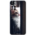 Xiaomi Redmi Note 11 Pro Plus 5G Kedi Bakışı Baskılı Uyumlu Silikon Kılıf