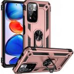 Xiaomi Redmi Note 11 Pro Plus 5g Kılıf Sofya Yüzüklü Silikon Kapak - Rose - Renkli
