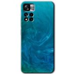 Xiaomi Redmi Note 11 Pro Plus 5G Mavi Aura Baskılı Uyumlu Silikon Kılıf