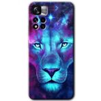 Xiaomi Redmi Note 11 Pro Plus 5G Neon Lion Baskılı Uyumlu Silikon Kılıf
