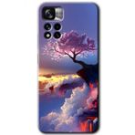 Xiaomi Redmi Note 11 Pro Plus 5G Wash Red Wall Baskılı Uyumlu Silikon Kılıf