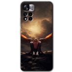 Xiaomi Redmi Note 11 Pro Plus 5G Wings of Power Baskılı Uyumlu Silikon Kılıf