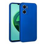 Xiaomi Redmi Note 11E ile uyumlu Kılıf Soft Mat Premier Case Kapak Saks Mavi