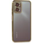 Xiaomi Redmi Note 11e Kılıf Razer Lensli Silikon - Gold