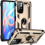 Xiaomi Redmi Note 11T Kılıf Sofya Yüzüklü Silikon Kapak - Gold - Renkli