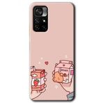 Xiaomi Redmi Note 11T Meyveli Süt Baskılı Uyumlu Silikon Kılıf
