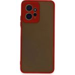 Xiaomi Redmi Note 12 4g Kılıf Montreal Silikon Kapak - Kırmızı - Renkli