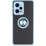 Xiaomi Redmi Note 12 5g Kılıf Montreal Yüzüklü Silikon Kapak - Buz Mavi - Renkli