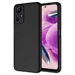 Xiaomi Redmi Note 12S ile uyumlu Kılıf İçi Kadife Lansman Kapak Siyah