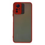 Xiaomi Redmi Note 12S Kılıf Montreal Silikon Kapak - Kırmızı-(5796)