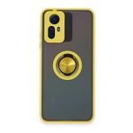 Xiaomi Redmi Note 12S Kılıf Montreal Yüzüklü Silikon Kapak (sarı)