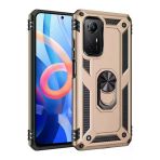 Xiaomi Redmi Note 12S Kılıf Sofya Yüzüklü Silikon Kapak - Gold-(5796)