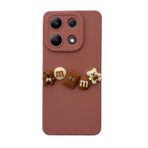 Xiaomi Redmi Note 13 4G Kılıf 3D M Bear Kamera Korumalı Silikon Kapak Pembe