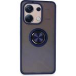 Xiaomi Redmi Note 13 4g Kılıf Montreal Yüzüklü Silikon Kapak - Lacivert - Renkli