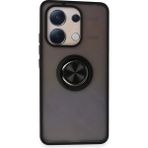 Xiaomi Redmi Note 13 4g Kılıf Montreal Yüzüklü Silikon Kapak - Siyah - Renkli