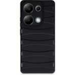 Xiaomi Redmi Note 13 Pro 4g Kılıf Bibercas Silikon Kapak - Siyah - Renkli