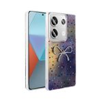 Xiaomi Redmi Note 13 Pro 4G Kılıf Kamera Korumalı Figürlü Ponti Silikon Kapak Lila