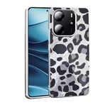 Xiaomi Redmi Note 14 4G İle Uyumlu Kılıf Desenli Mep Kapak 36842 Gri Leopar