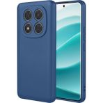 Xiaomi Redmi Note 14 Pro Kılıf Kadife Lansman Soft Yumuşak Liquid Silikon Kamera Korumalı Kapak - Redmi Note 14 Pro 4G - Lacivert