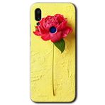 Xiaomi Redmi Note 7 Kırmızı Gül Baskılı Uyumlu Silikon Kılıf