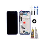 Xiaomi Redmi Note 7 Pro Uyumlu Çıtalı Servis Lcd Ekran Dokunmatik Mavi + Montaj Seti