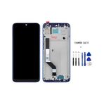 Xiaomi Redmi Note 7 Uyumlu Çıtalı Servis Lcd Ekran Dokunmatik Mavi + Tamir Seti