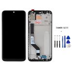Xiaomi Redmi Note 7 Uyumlu Lcd Ekran Dokunmatik Servis Orijinali Çıtalı Siyah + Tamir Seti