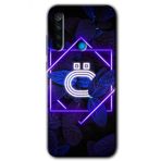 Xiaomi Redmi Note 8 Dark Neon Yaprak P Harfi Baskılı Uyumlu Silikon Kılıf