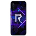 Xiaomi Redmi Note 8 Dark Neon Yaprak S Harfi Baskılı Uyumlu Silikon Kılıf