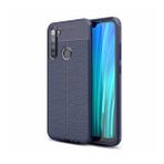 Xiaomi Redmi Note 8 Deri Görünümlü Silikon Lacivert