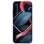Xiaomi Redmi Note 8 Flamingo Yaprak Baskılı Uyumlu Silikon Kılıf