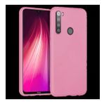 Xiaomi Redmi Note 8 İnce Mat Silikon Kılıf Pembe