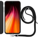 Xiaomi Redmi Note 8 Ip Askılı Silikon Kılıf Siyah