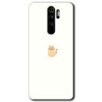 Xiaomi Redmi Note 8 Pro Cat Minimalism Baskılı Uyumlu Silikon Kılıf