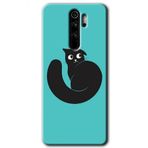 Xiaomi Redmi Note 8 Pro Cat Vector Baskılı Uyumlu Silikon Kılıf