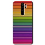 Xiaomi Redmi Note 8 Pro Colorful Lines Baskılı Uyumlu Silikon Kılıf