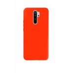 Xiaomi Redmi Note 8 Pro İçi Kadife Silikon Kılıf Turuncu