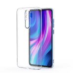Xiaomi Redmi Note 8 Pro Kapak Kamera Korumalı Süper Silikon Şeffaf Kılıf